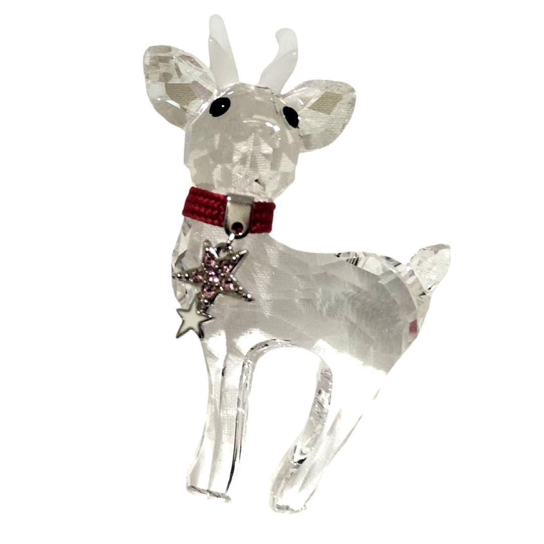 SWAROVSKI クリスタルフィギュア クリスマスベビートナカイ オブジェ