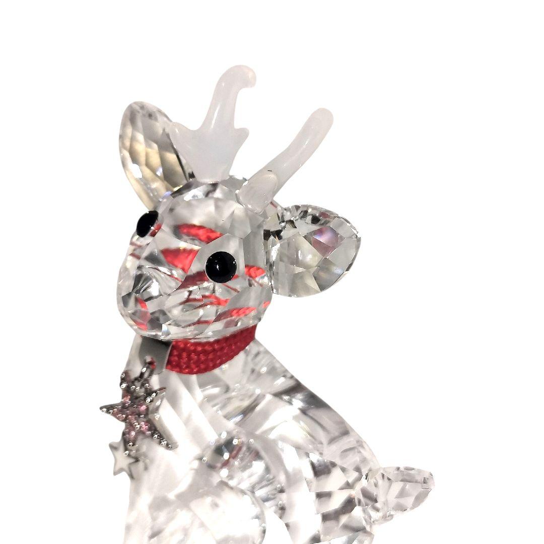 SWAROVSKI クリスタルフィギュア クリスマスベビートナカイ オブジェ