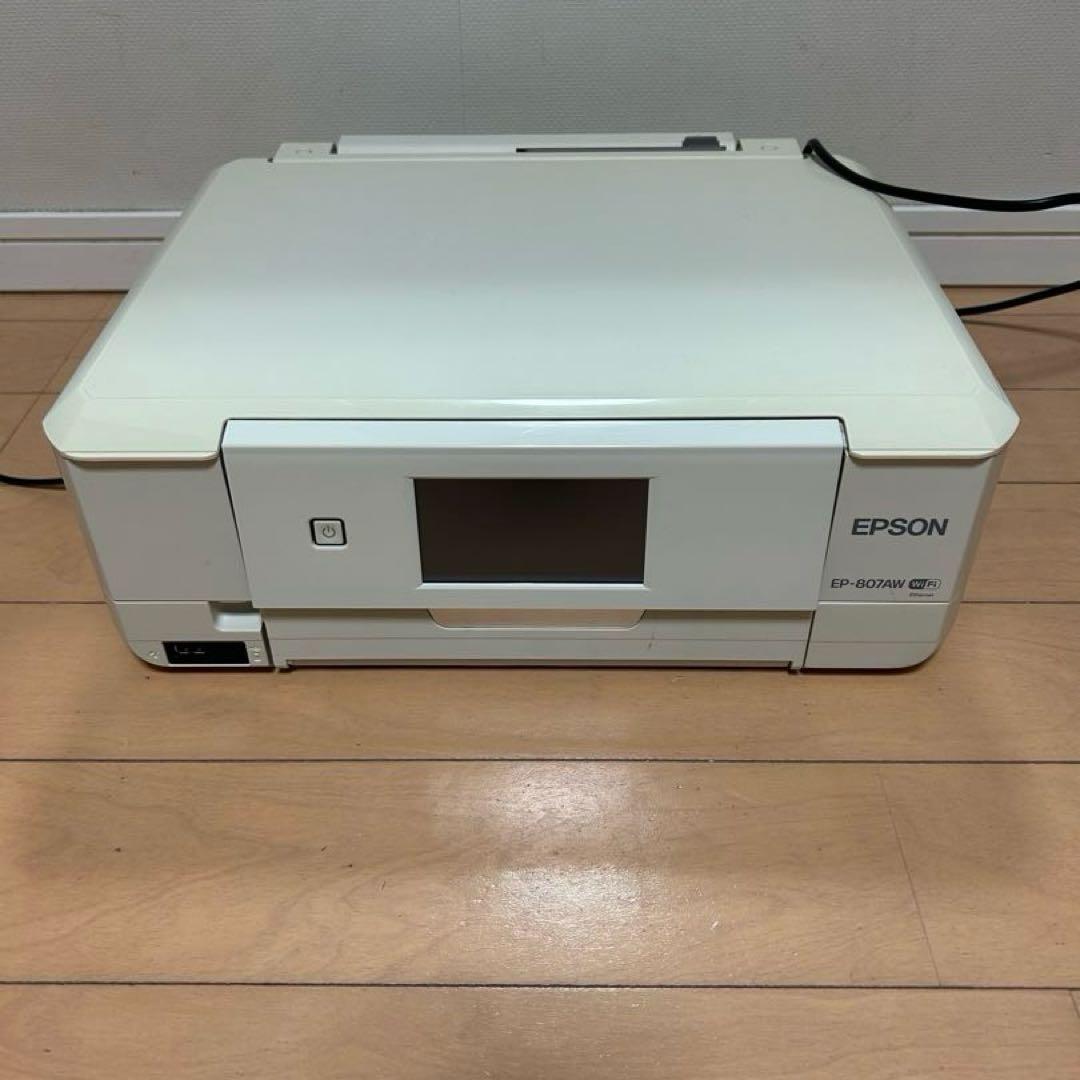 ジャンク品　EPSON EP-807AW インクジェットプリンター ホワイト
