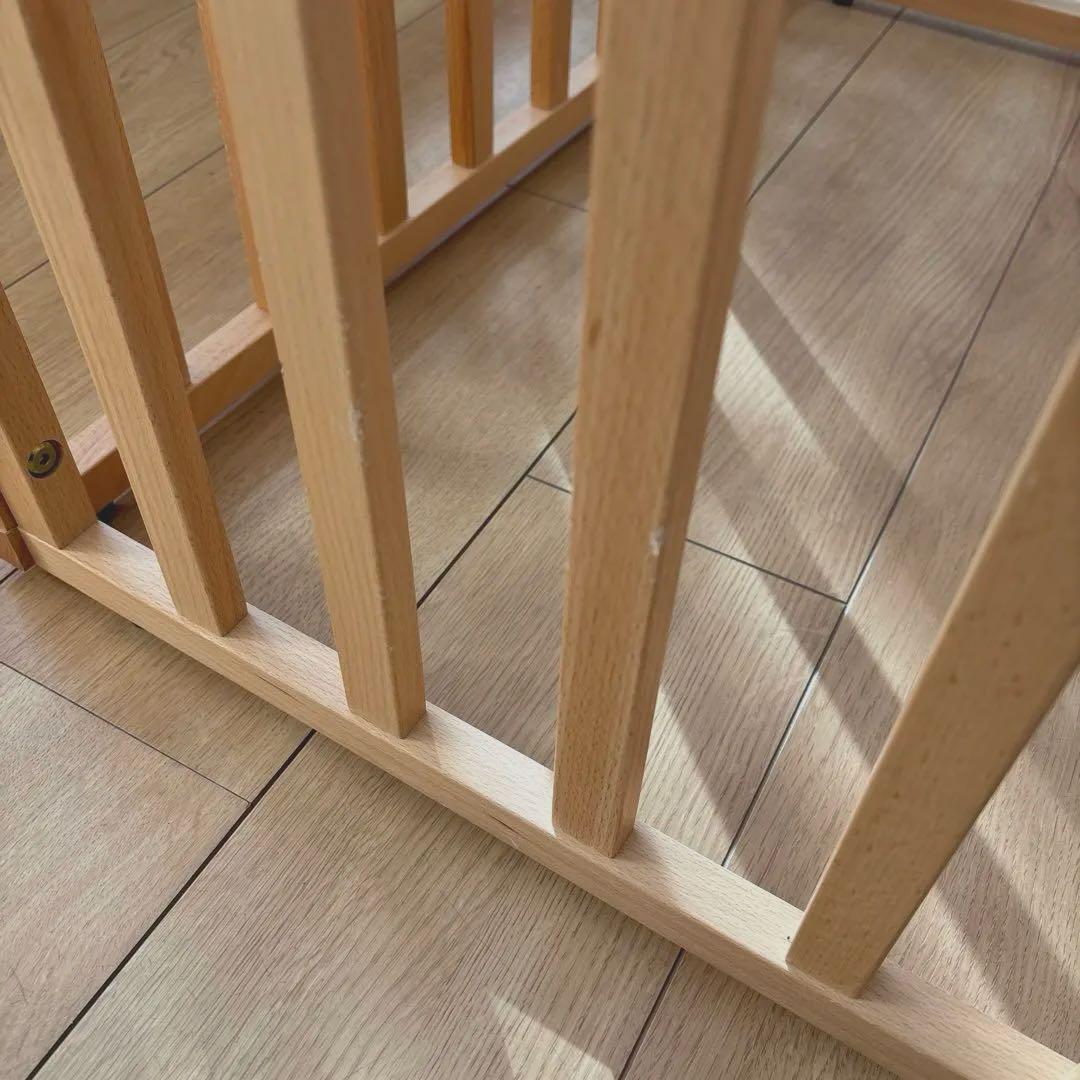 犬用　ペット　木製サークル　ケージ　ハウス　ゲート　フェンス　お留守番　天然木