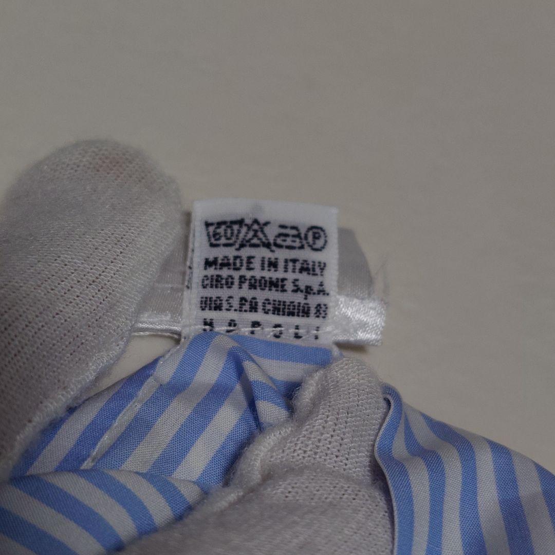 美品✨Kiton イタリア製 水色 ストライプ 長袖 ドレスシャツ 高級