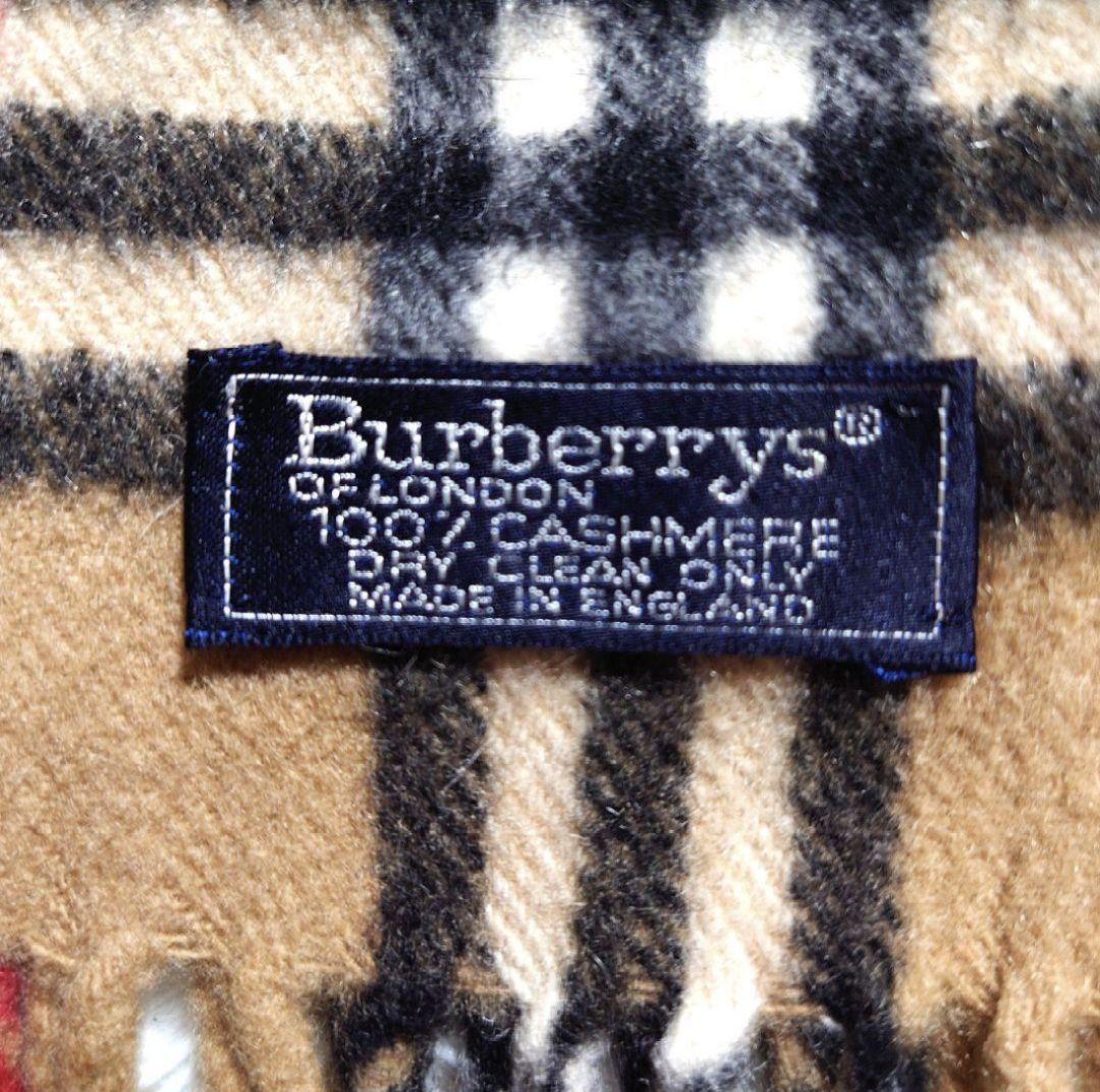 BURBERRY LONDON カシミヤ100% マフラー ノバチェック 英国製