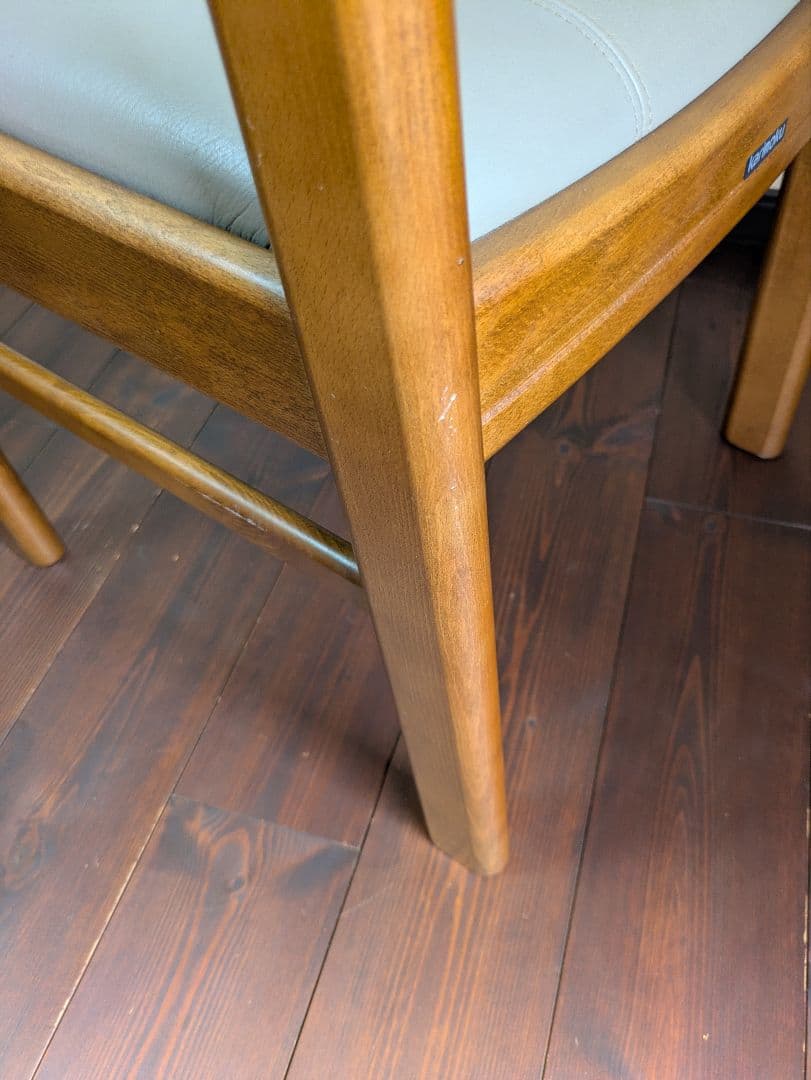 カリモク★ダイニングチェア★2脚セット★レトロモダン★送料無料　①②