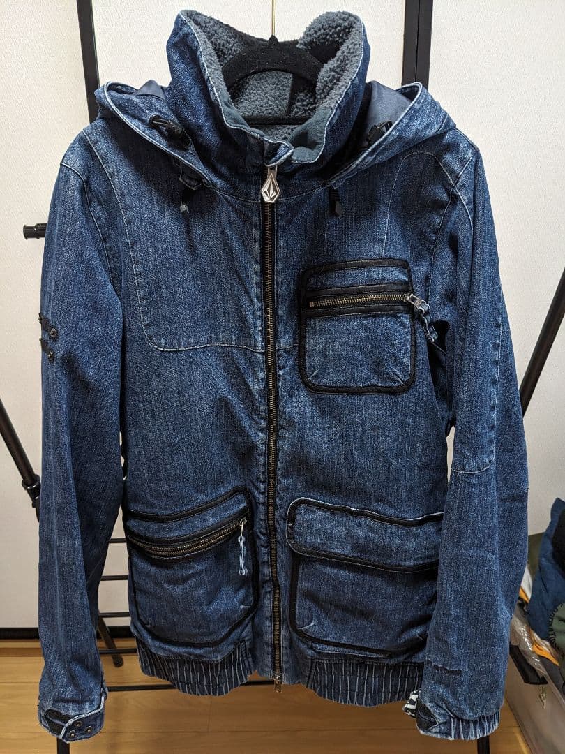 美品　ボルコム　スノーウェア　デニム地