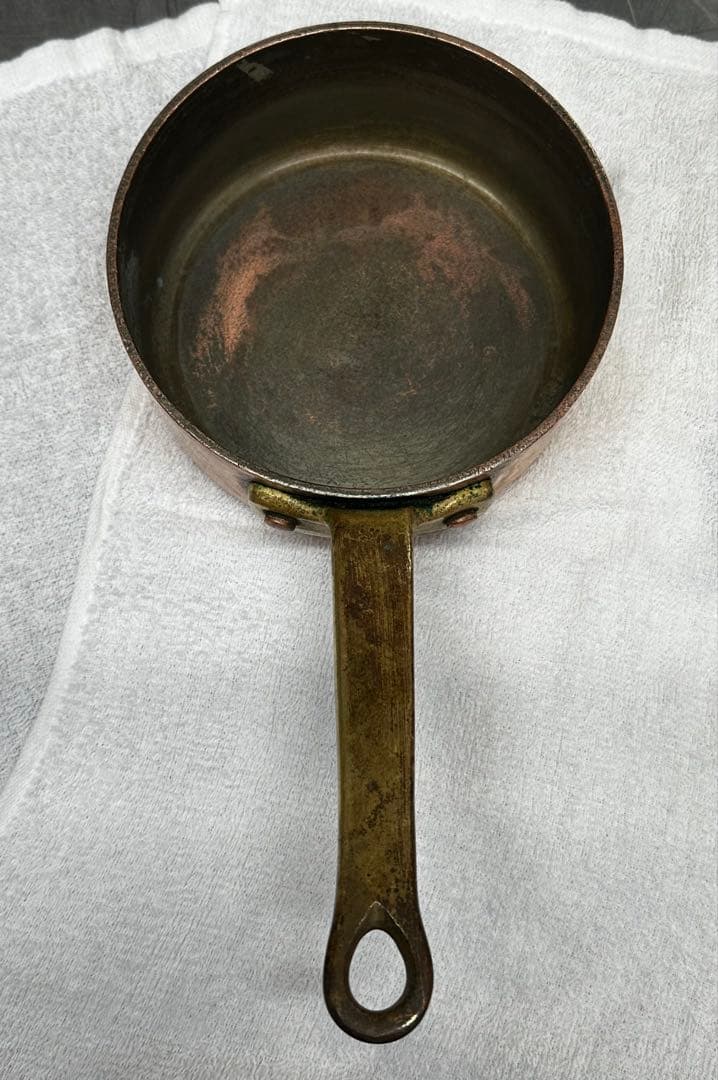 銅製 片手鍋 直径約15cm 30年物　純度が高い　1.4kgぐらい