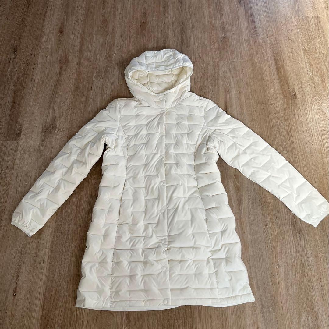 [新品・未使用品]ノースフェイス　ホワイトロングダウンジャケット レディース