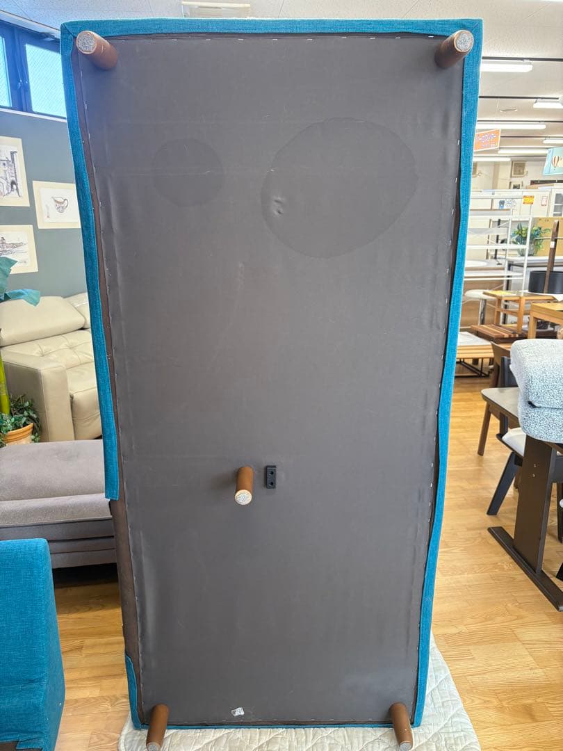 M107カウチソファー L字型 2280mm 緑グレー