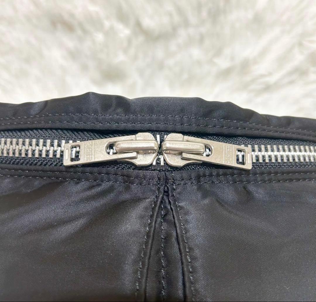 未使用級✨ポーター タンカー ボディバッグ ウエストバッグ ブラック ロゴ美品✨