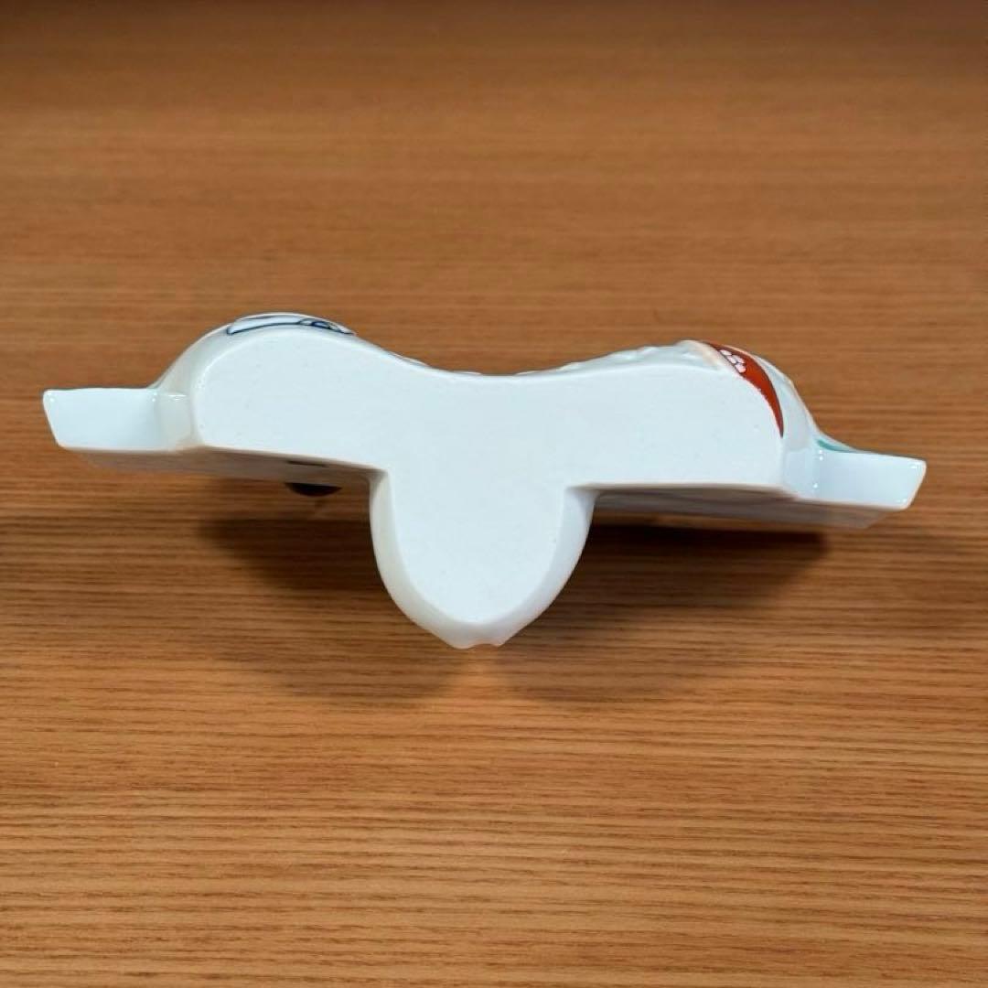 伊万里焼 畑萬陶苑 色絵夫婦雛 花入れ☆