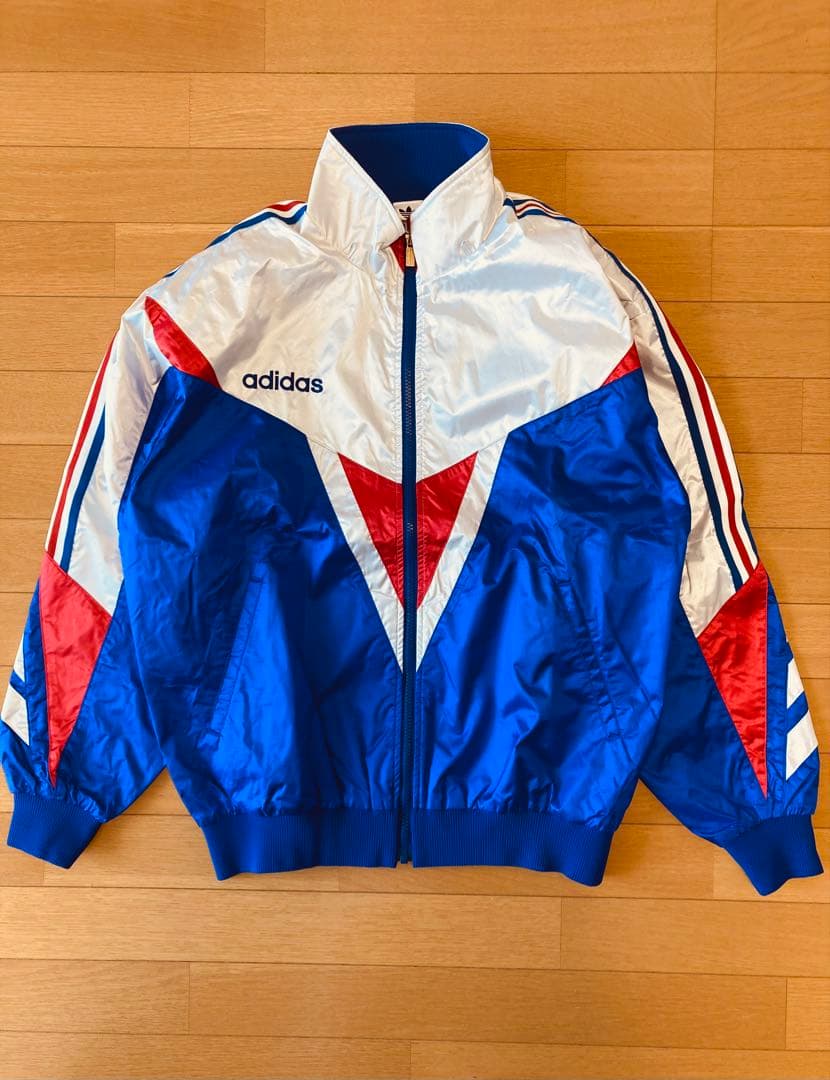 90's デサントアディダス セットアップ　ナイロン　トラックジャケット