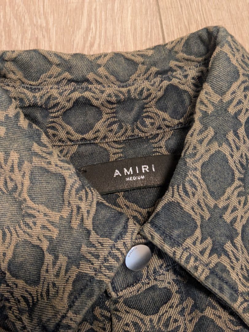 AMIRI MA ロゴ総柄ジャケット　M