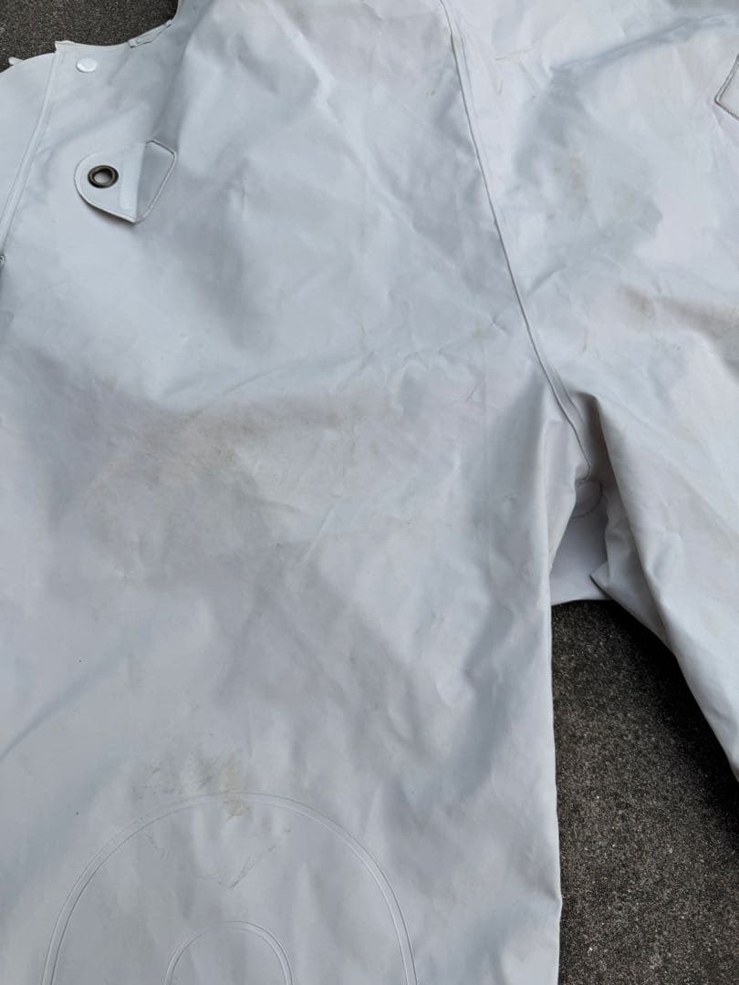 エビスマーク　サロペット 白　上下セット　XXXL(上下共)