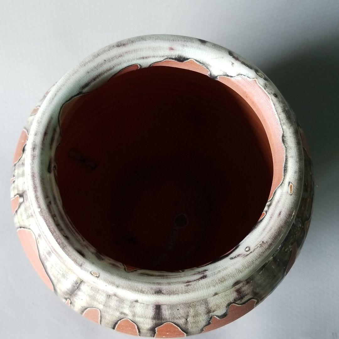 信楽焼傘立て  壷型南蛮流し 高さ４４cm