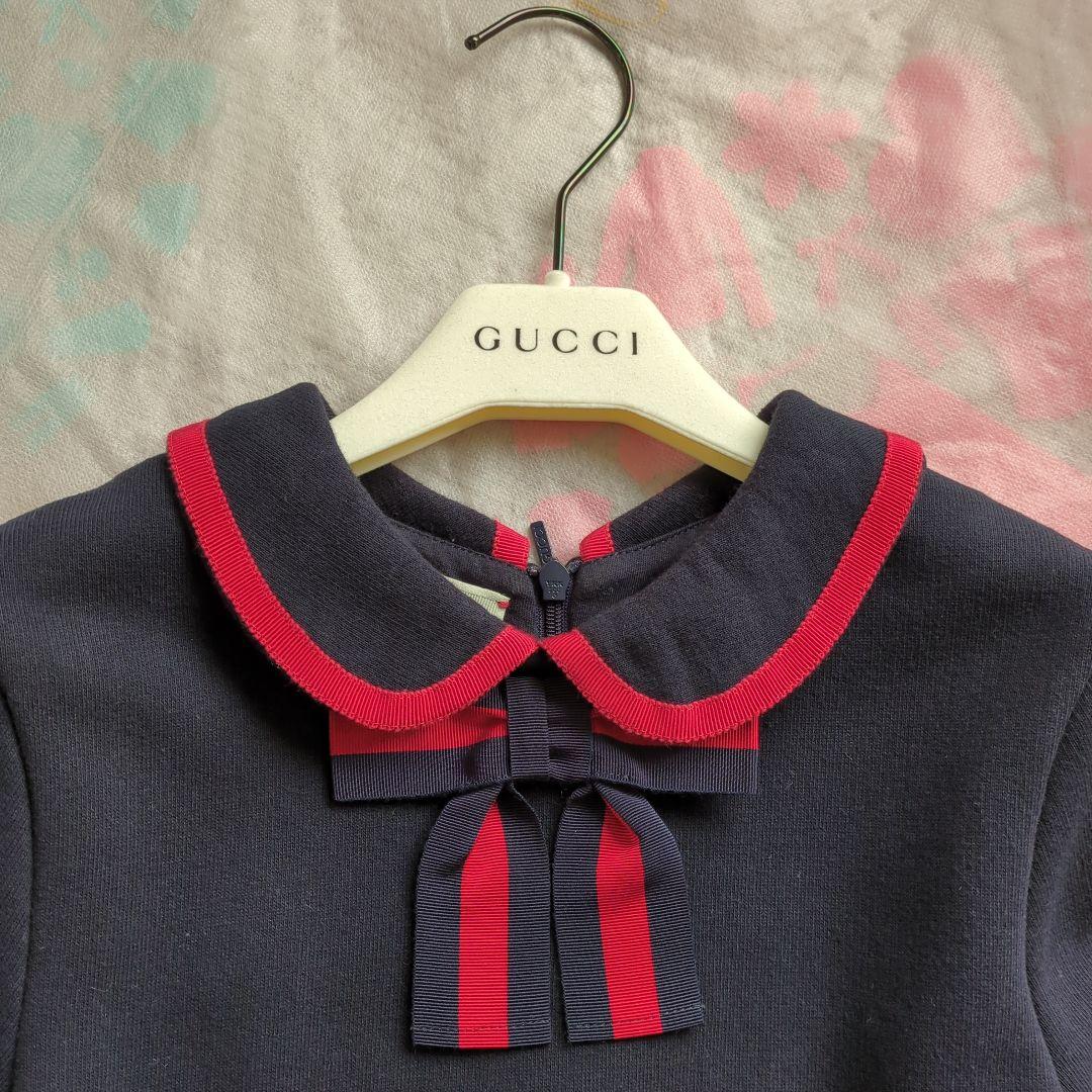 GUCCI ネイビー 半袖ワンピース　10yeah