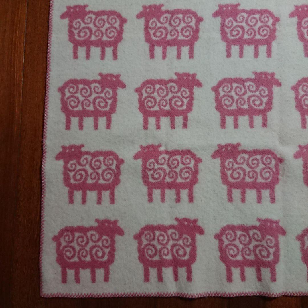 ハーフブランケット ベングトのヒツジ ウール80% コットン20% クリッパン