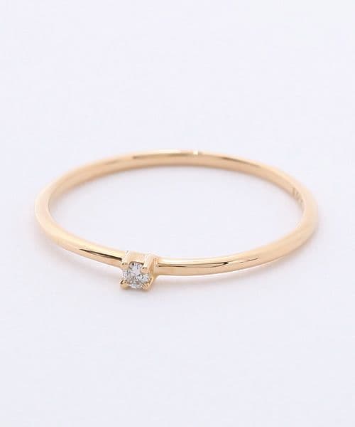 イーエム　e.m. k18 イエローゴールド　ピンキーリング5号