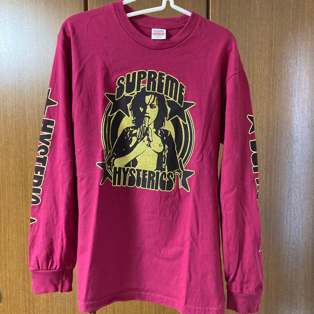 シュプリーム ヒステリックグラマー コラボ　ロンT サイズS