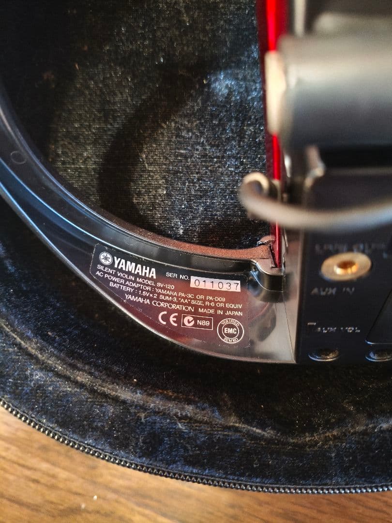 【ACアダプター付】YAMAHA サイレントバイオリン SV-120 レッド