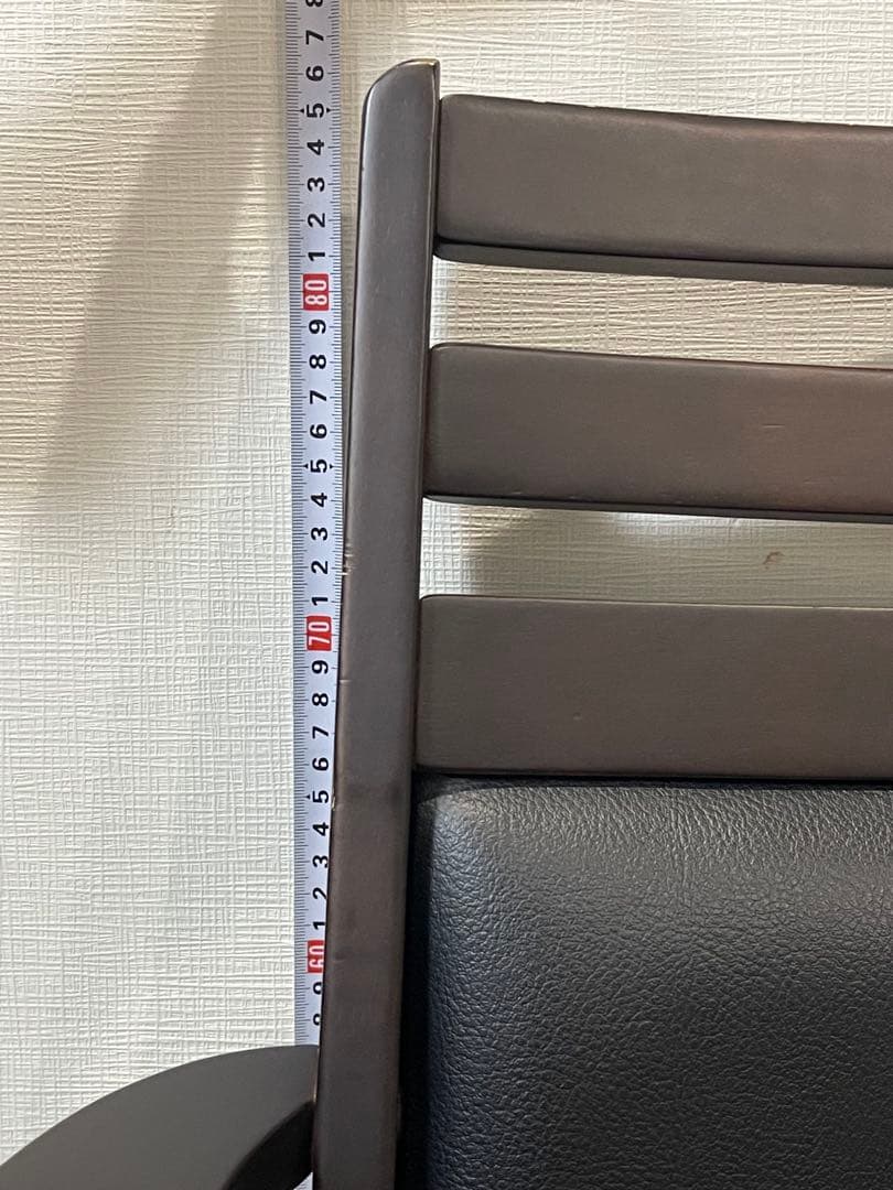 回転式チェア 黒 肘置き付き×二式