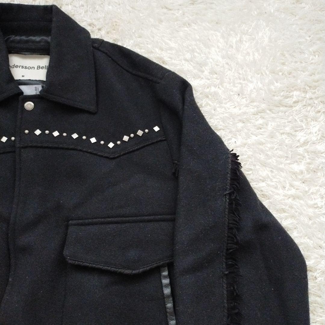 andersson bell スタッズ ウールウエスタンジャケット