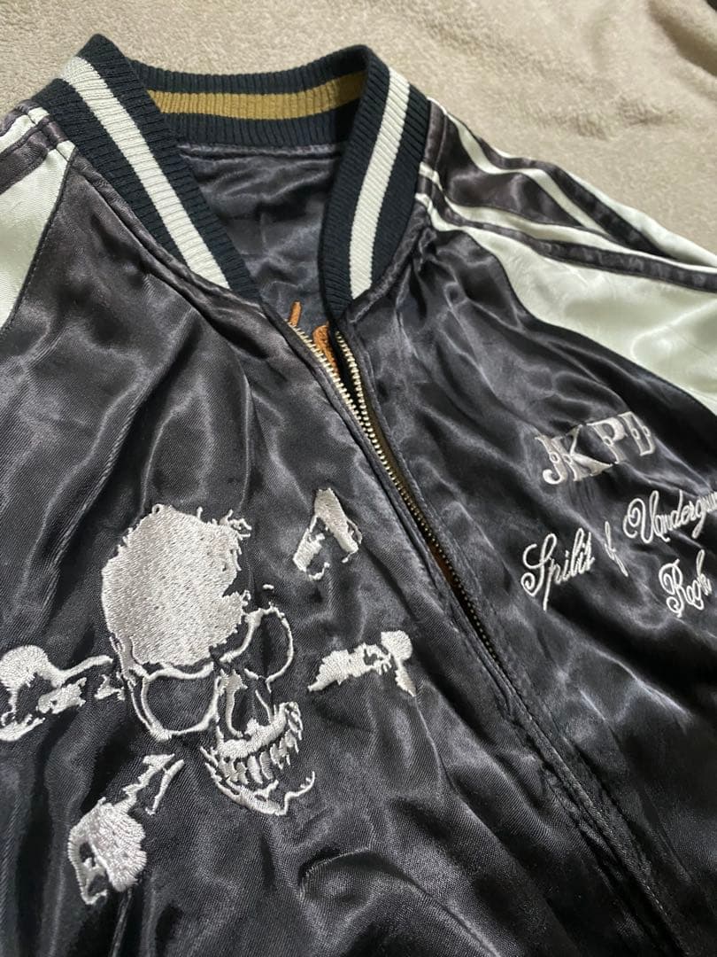 JKPD 美品 ２面用 スカル 日本限定版 スカジャン unisex レーヨン