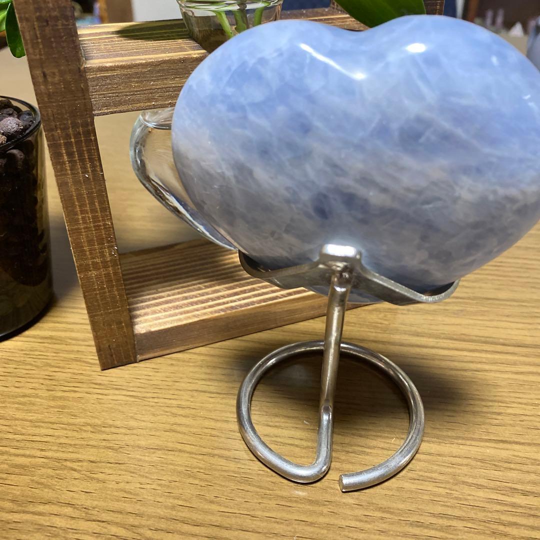 BIGサイズ　セレスタイト　ハート　高品質　つやつや