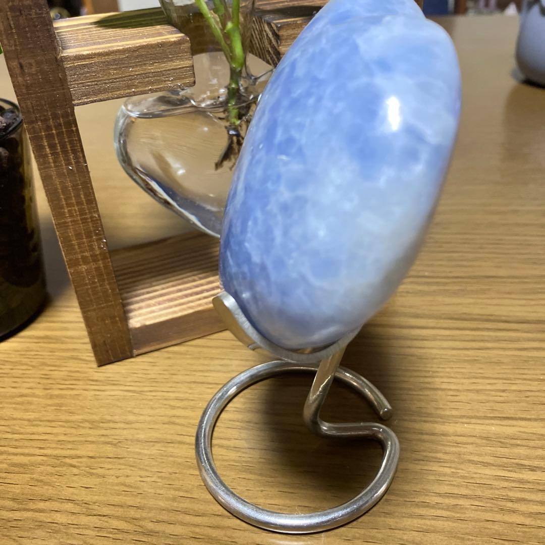 BIGサイズ　セレスタイト　ハート　高品質　つやつや