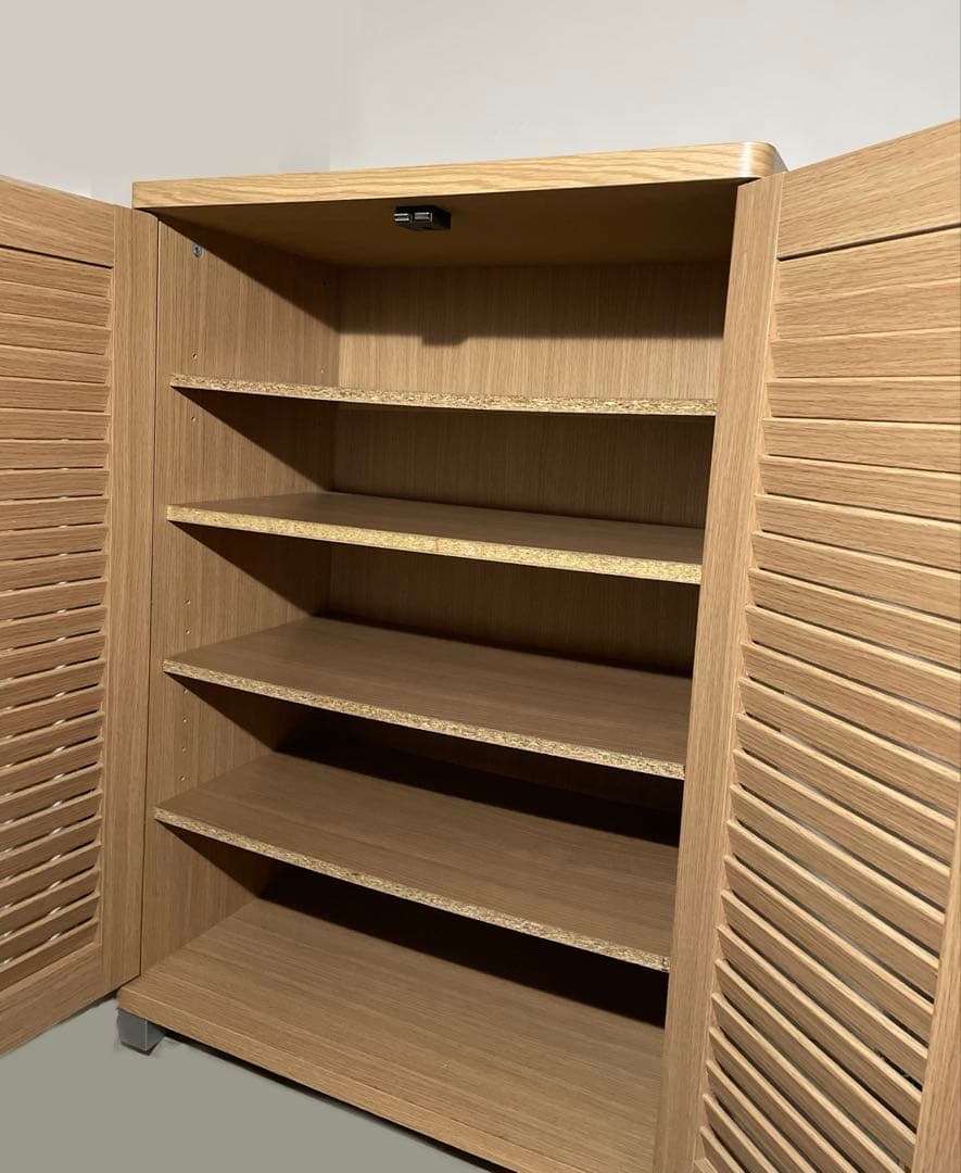 木製シューズボックス美品★シューズラック靴箱靴棚下駄箱おしゃれ無印ニトリIKEA