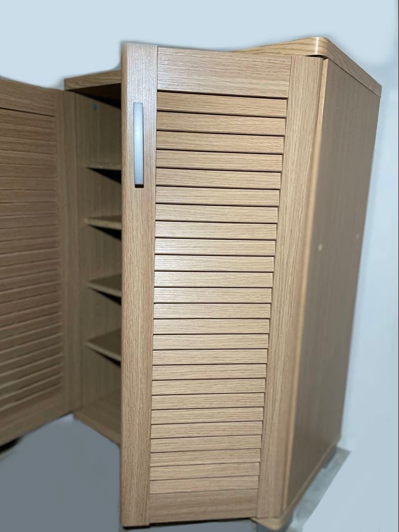 木製シューズボックス美品★シューズラック靴箱靴棚下駄箱おしゃれ無印ニトリIKEA