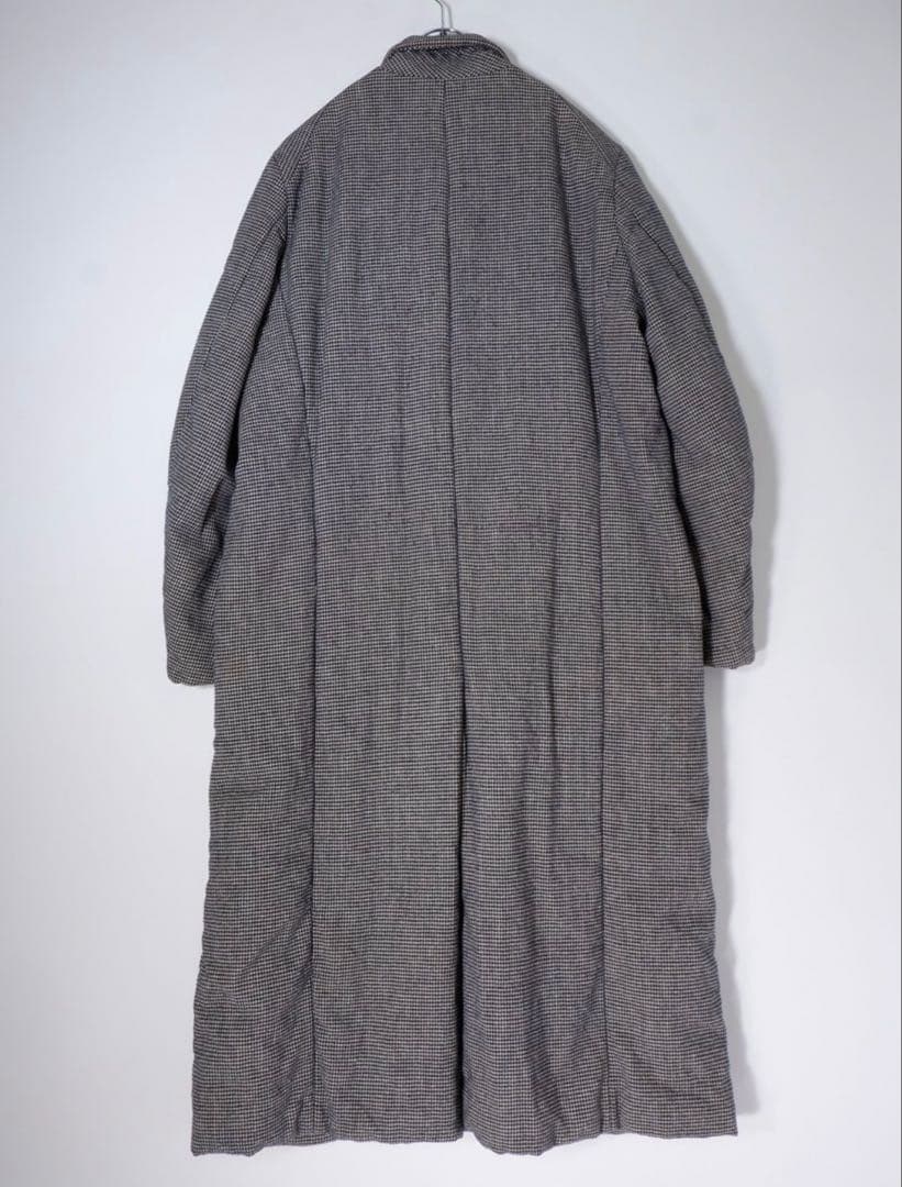 SUNSEA MIX CHIDORI CHECK LONG COATプリマロフト