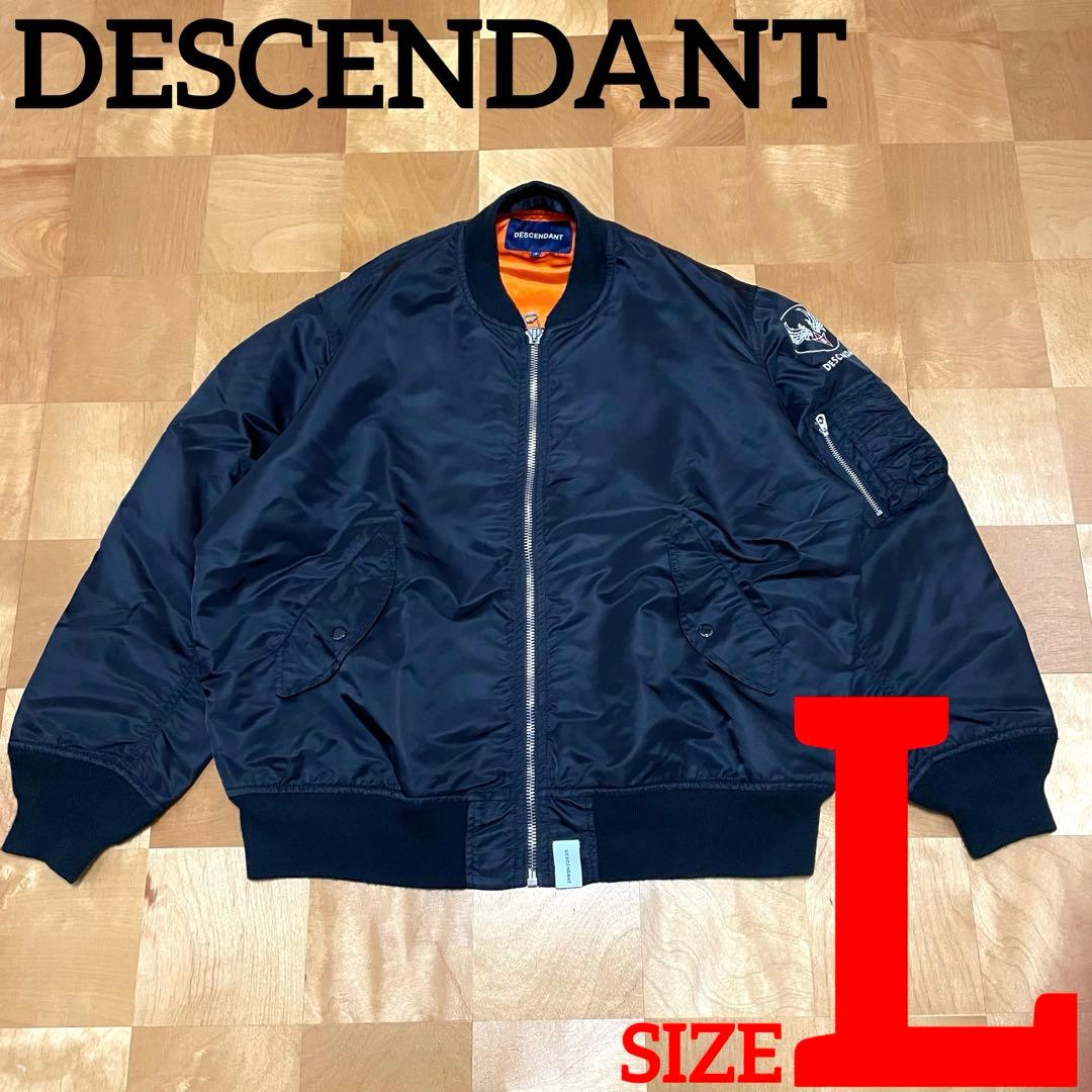 ✅レアDESCENDANT/MA-1-M NYLON JACKET黒L