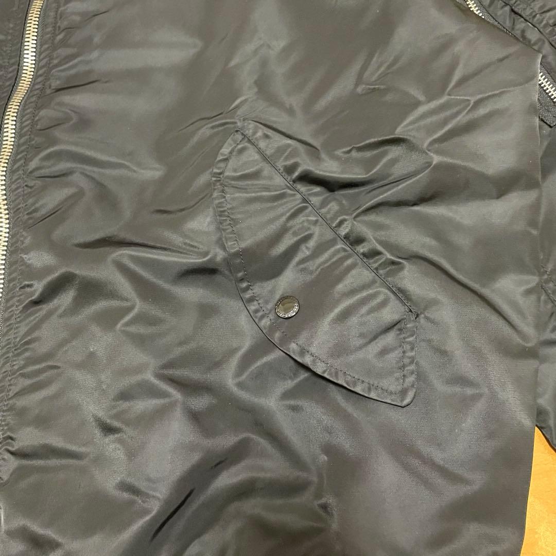 ✅レアDESCENDANT/MA-1-M NYLON JACKET黒L