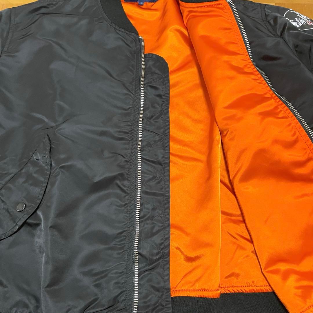 ✅レアDESCENDANT/MA-1-M NYLON JACKET黒L