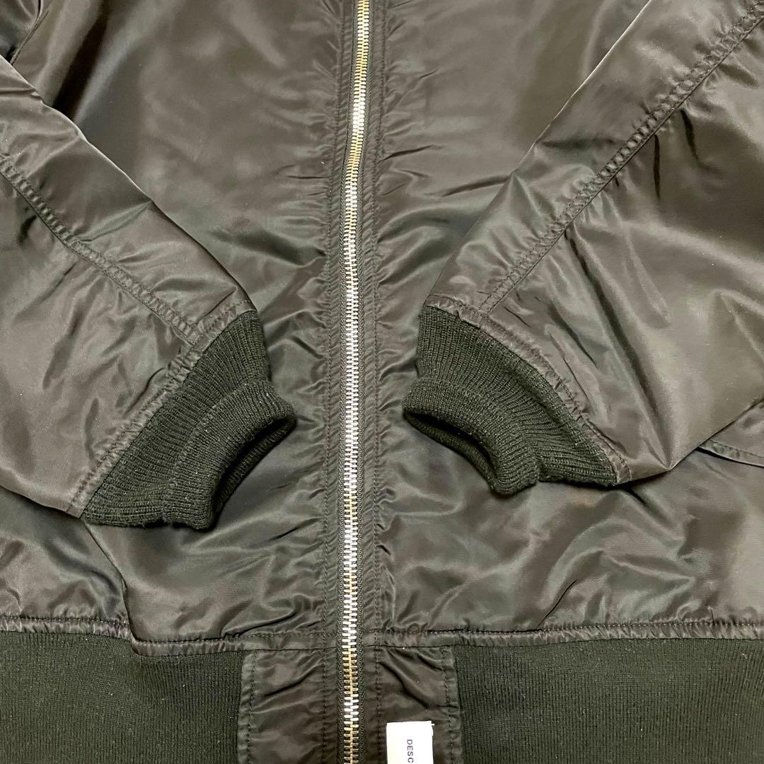✅レアDESCENDANT/MA-1-M NYLON JACKET黒L