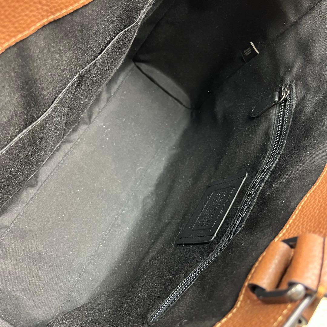 【極美品】コーチ ビジネスバッグ ハドソン ダブルハンドル レザー