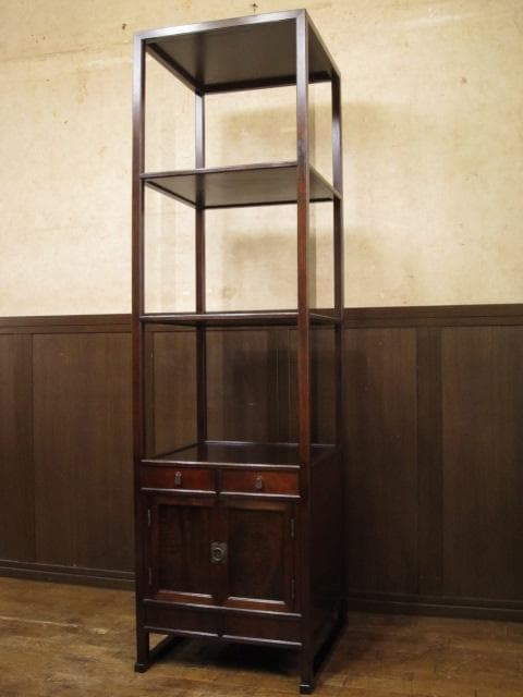 美品 松本民芸家具 ミズメザクラ 無垢材 A型 朝鮮棚 定価357,500円