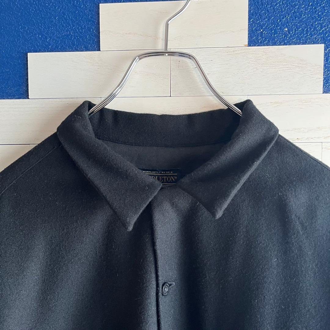 ヤ*キ様 PENDLETON WOOL SHIRTS 単色 ボードシャツ BLK