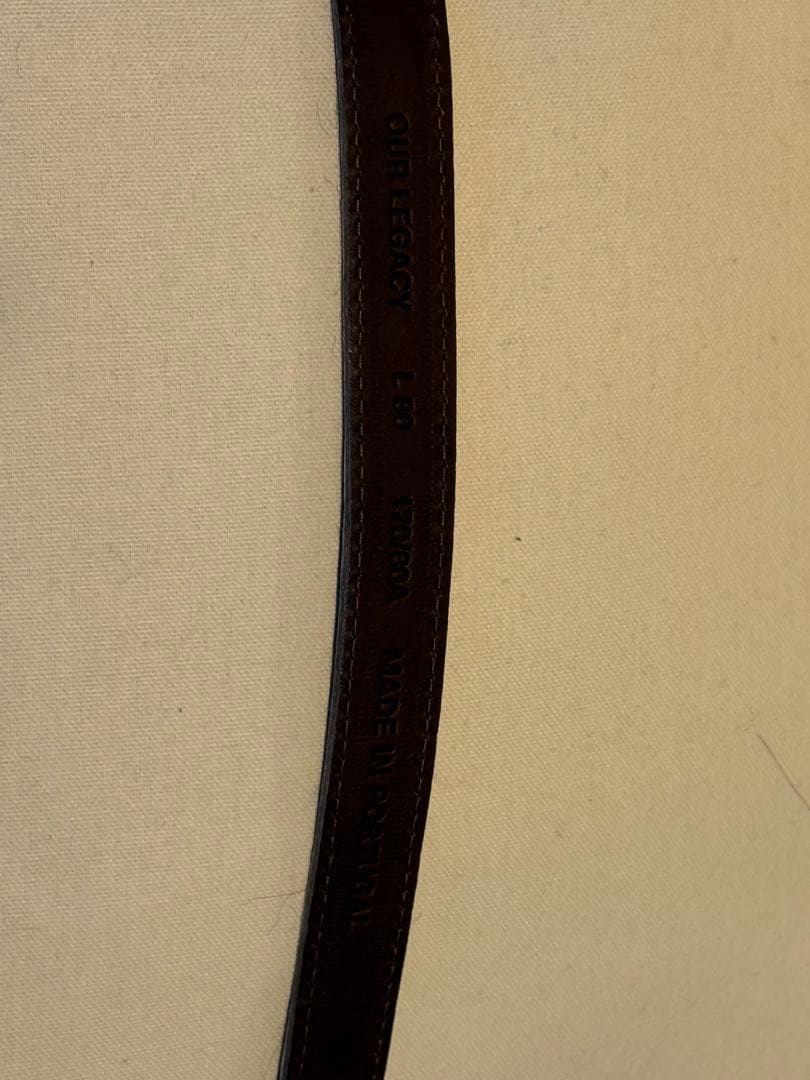 Our Legacy 2cmベルト chocolate hair on side