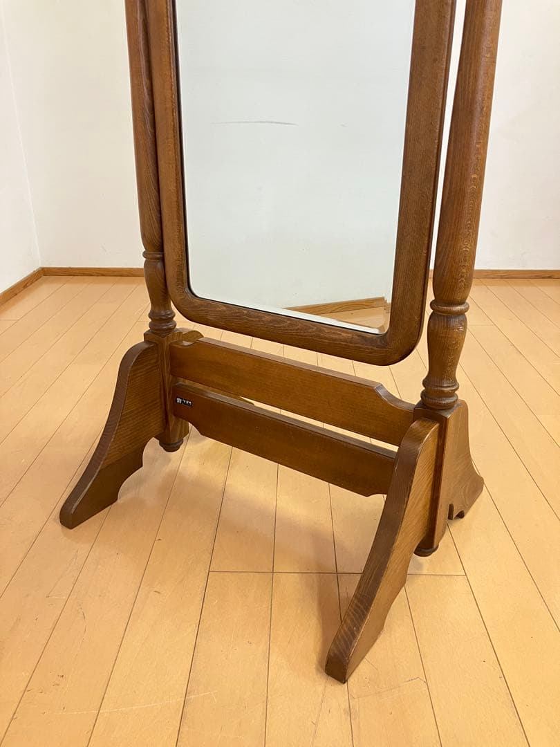 カリモク　コロニアル　姿見　ミラー　ヴィンテージ