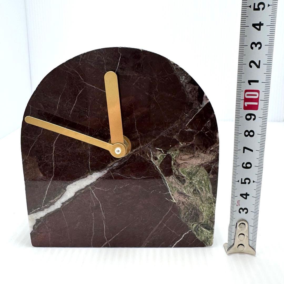 天然石 置き時計 置物 インテリア 時計 アンティーク 飾り ストーン 運気