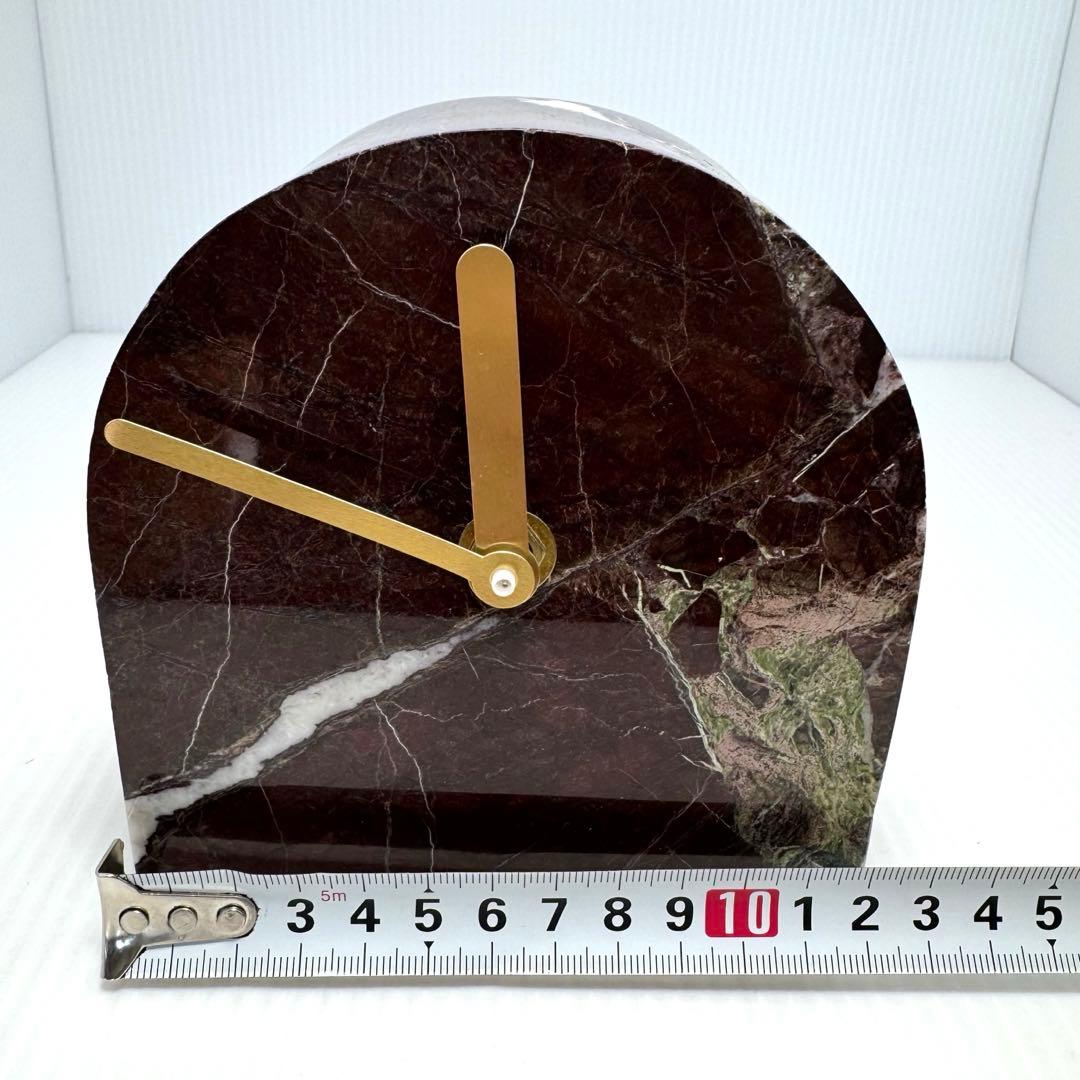 天然石 置き時計 置物 インテリア 時計 アンティーク 飾り ストーン 運気