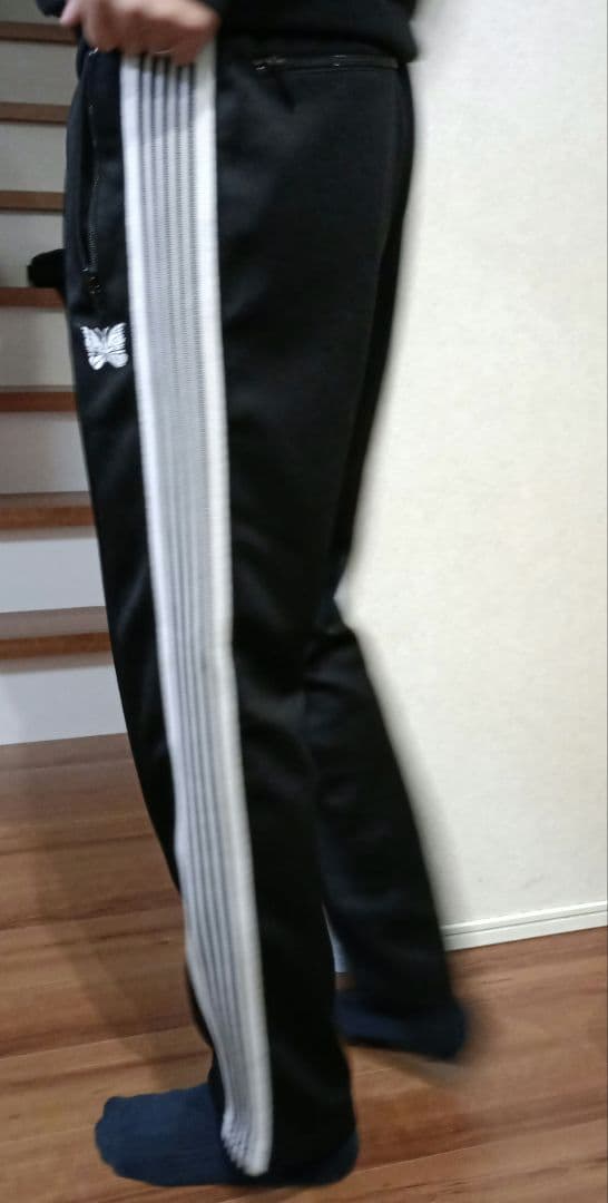 ニードルス　ジーンズファクトリー別注　ブラック ナロートラックパンツ