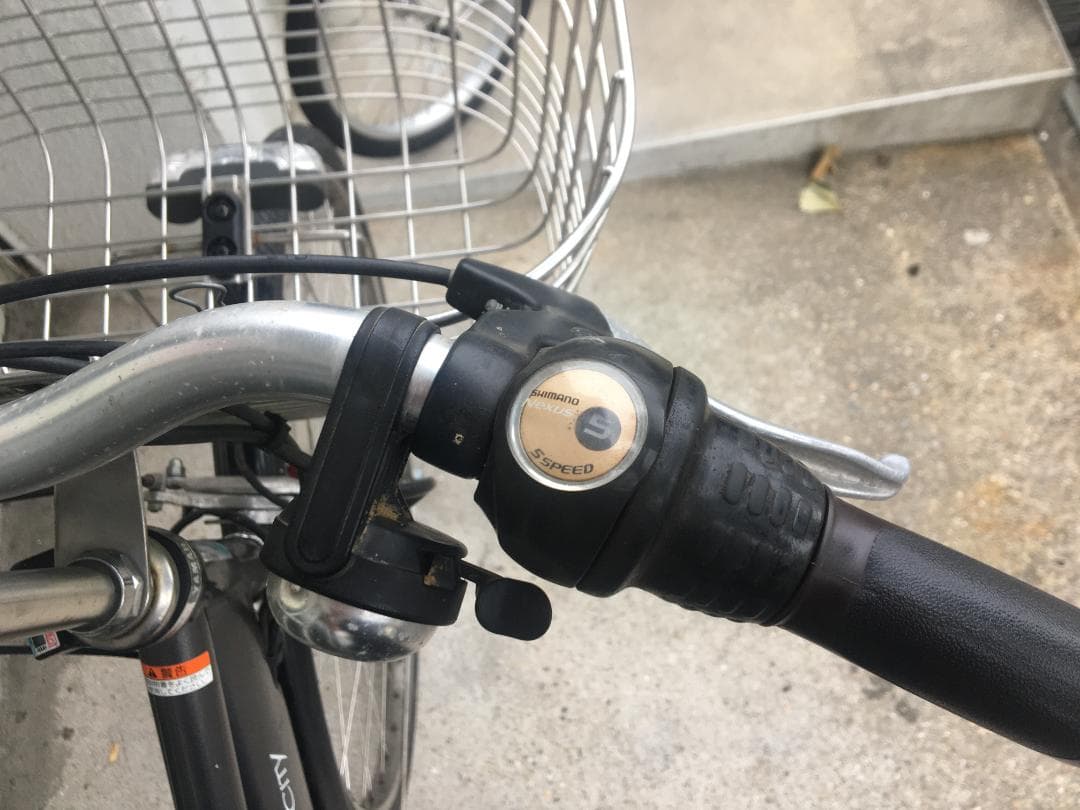 地域限定送料無料　パス　シティ　15,4AH　内装5段変速　グレー　電動自転車