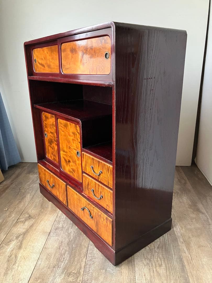 Goldマン様 茶箪笥　とても古い　水屋　天然木　小さな茶棚