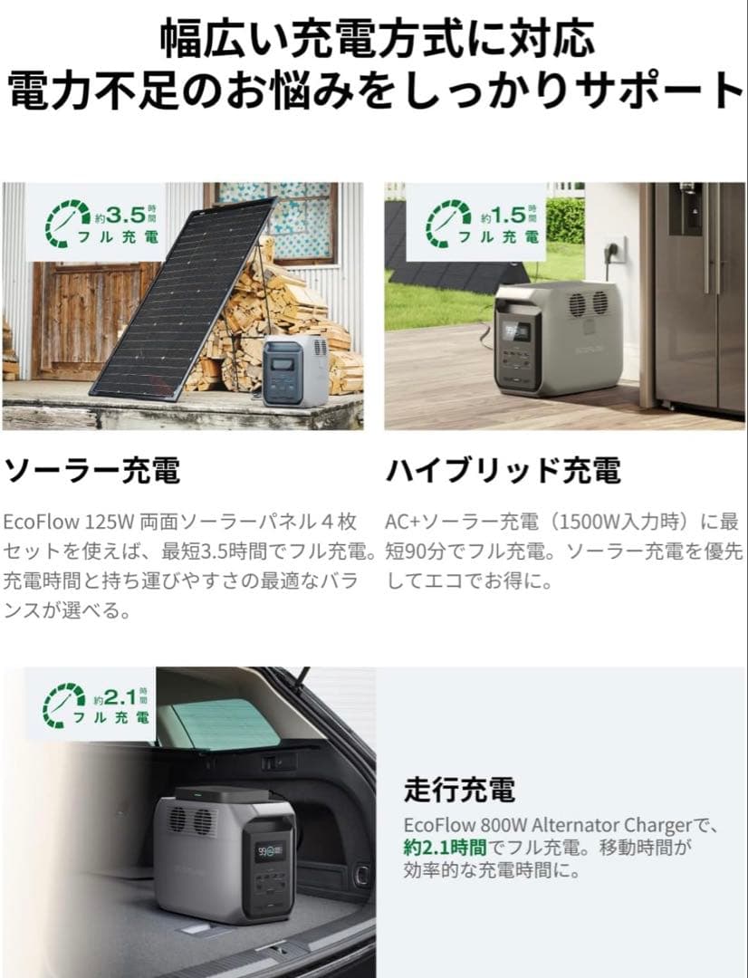 【新品未使用】エコフロー　デルタ3 1500 1536Wh