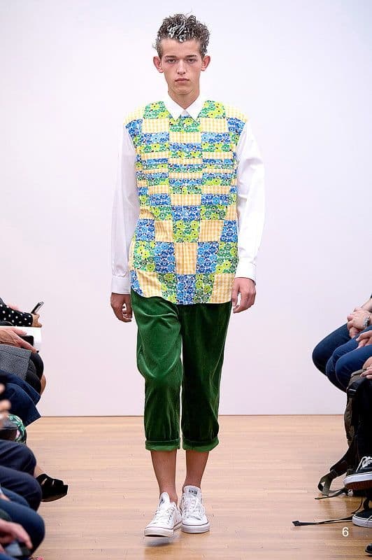 コムデギャルソンシャツ 2015ss 8分丈コーデュロイパンツ