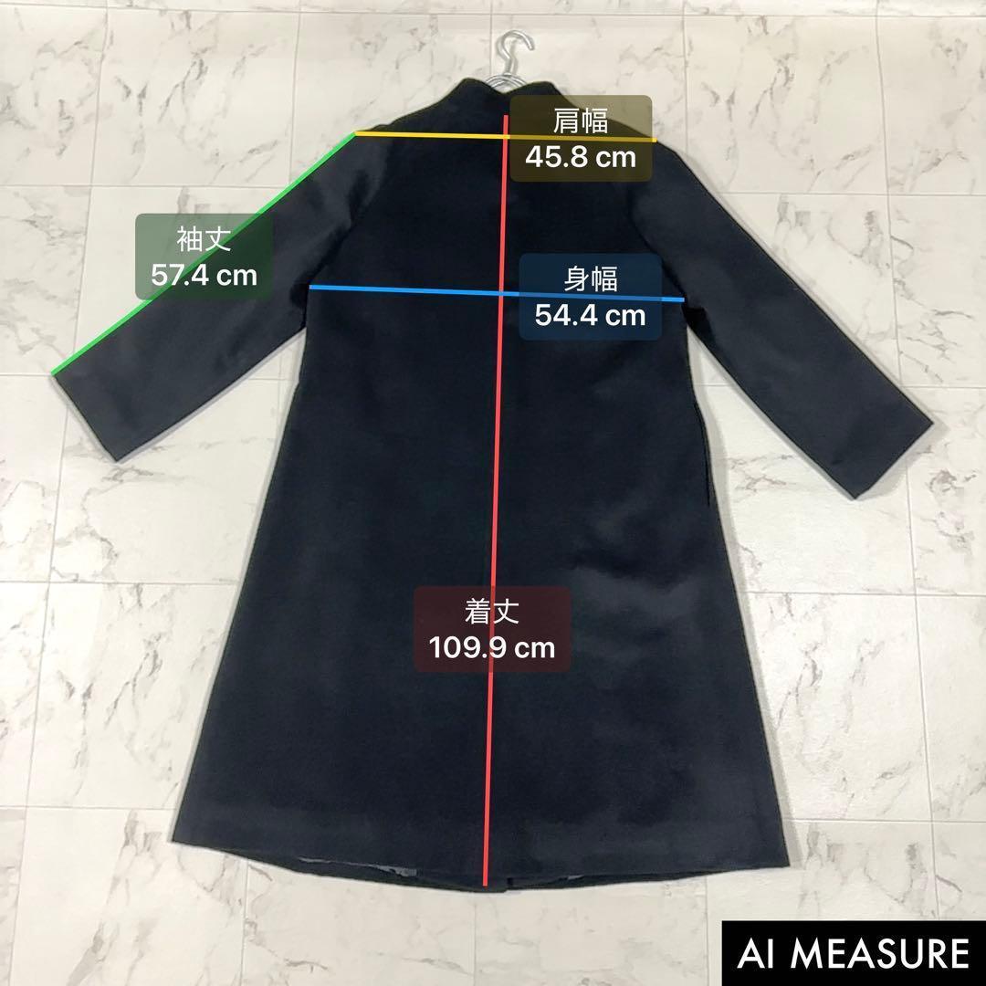 【美品】24年モデル　Leilian カシミヤハイネックコート　深喜毛織　XL