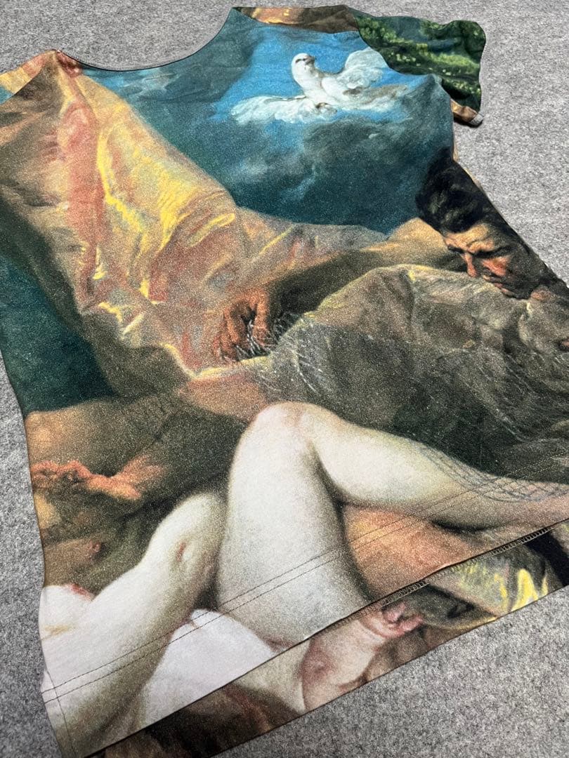 【超希少】Vivienne Westwood 総柄 Tシャツ フレスコ画 M