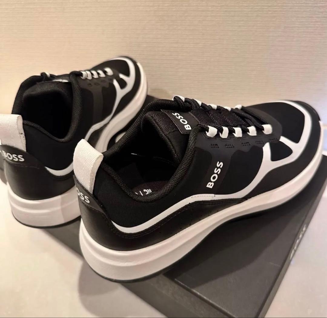 EU39 Hugo Boss Cedric Golf Trainers ブラック