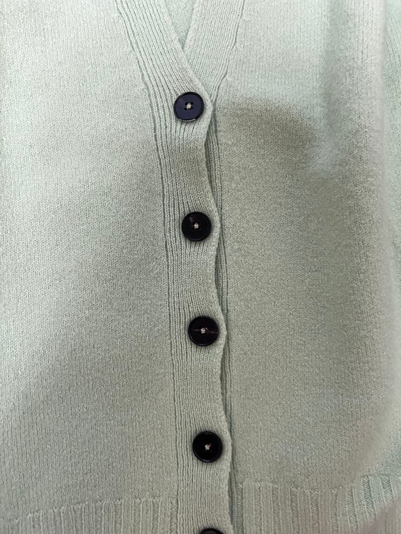 JIL SANDER ミントグリーン Vネック カーディガン